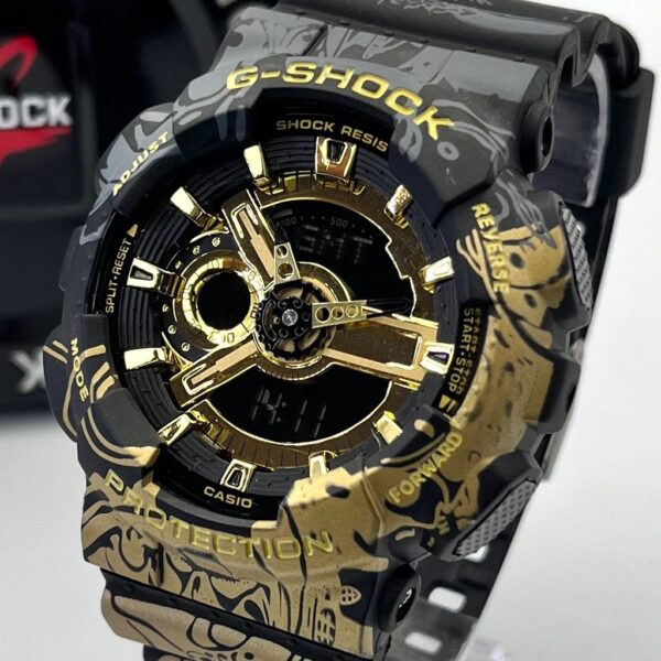 Relógio Masculino G-Shock japão preto dourado prova dagua - Imagem 3